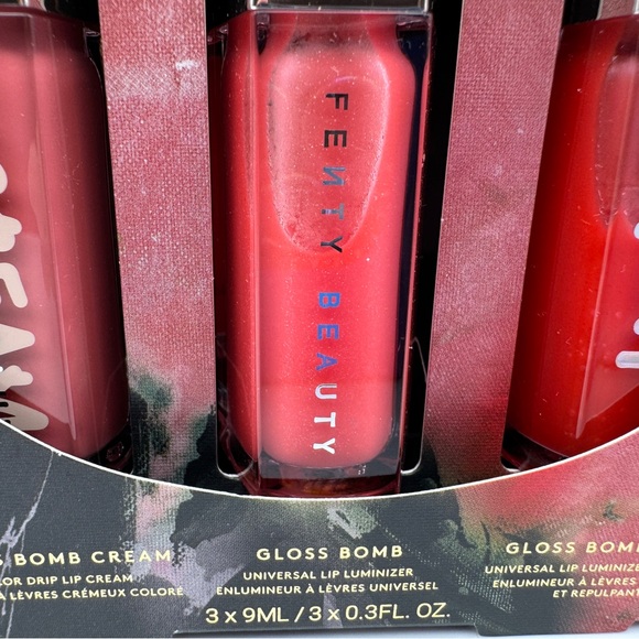 Fenty Holiday 2024 Glossy Posse IV 3x Full Size .3oz Gloss Bomb Trio Heat Cream - Picture 5 of 12